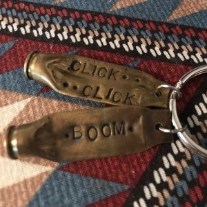 Bullet Casing Keychain- Click Click Boom
